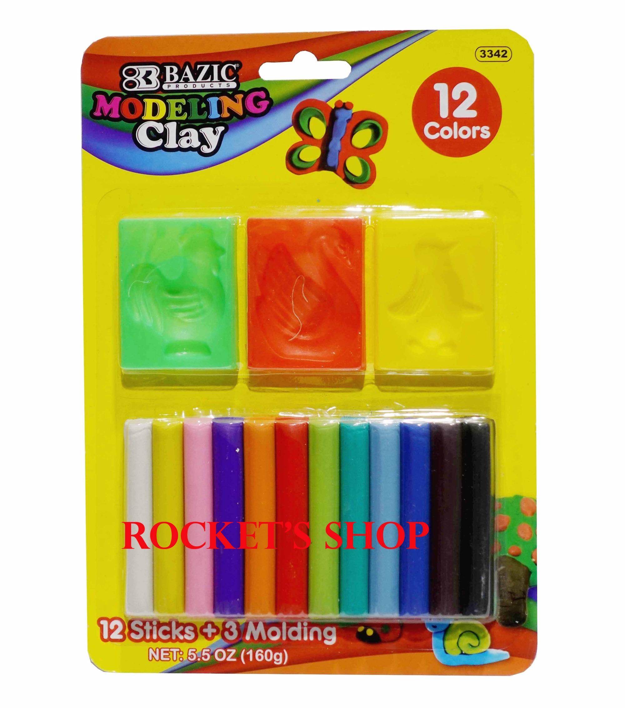 MODELLING CLAY 12 COLS,School supplies