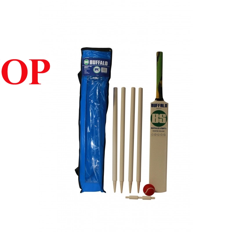BUFFALO SPORTS WOODEN CRICKET SET SIZE 5,
