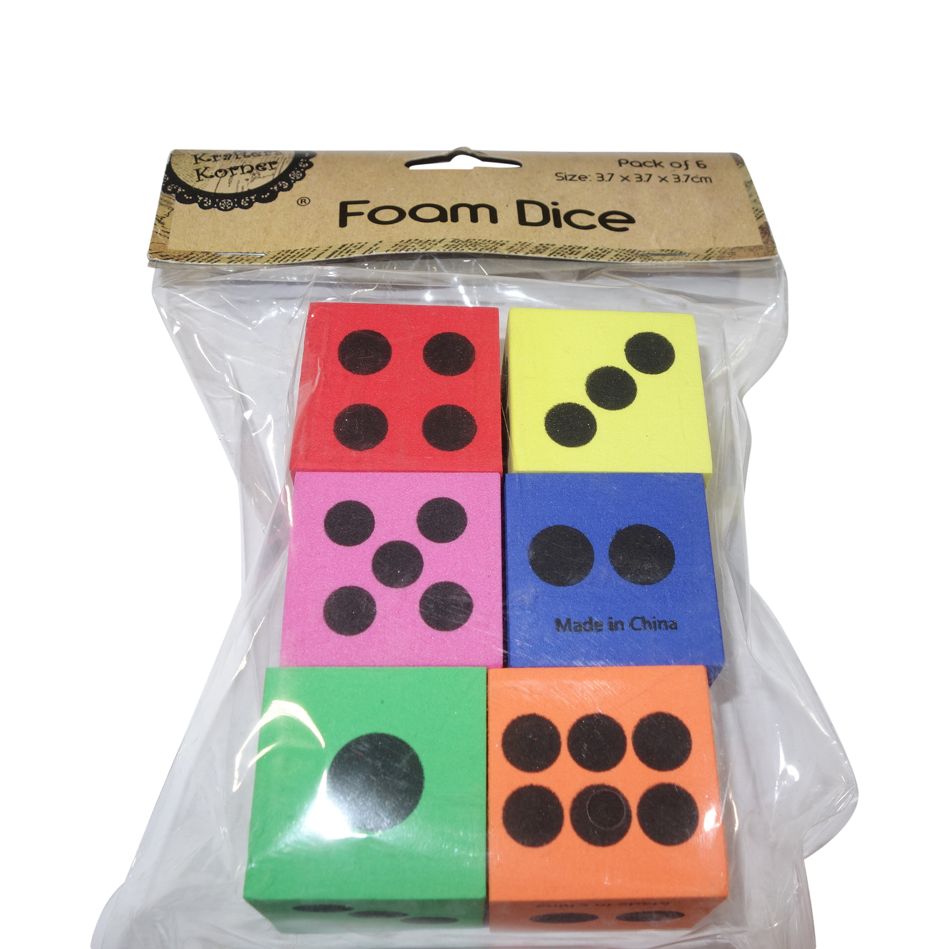FOAM DICE,Craft Supplies