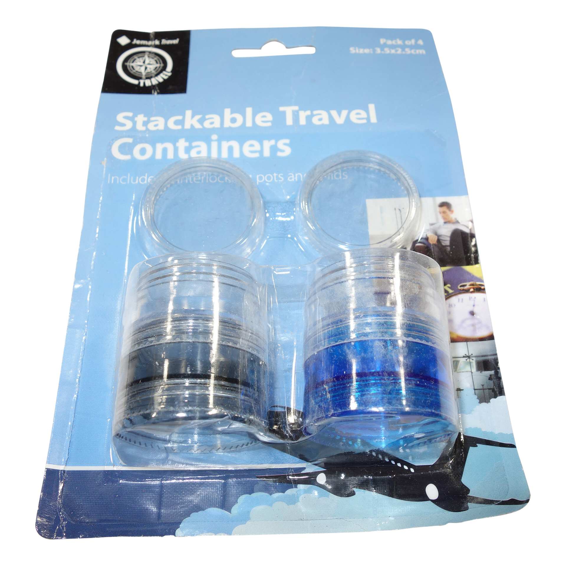 TRAVEL CONTAINERS STACKABLE,Craft Supplies