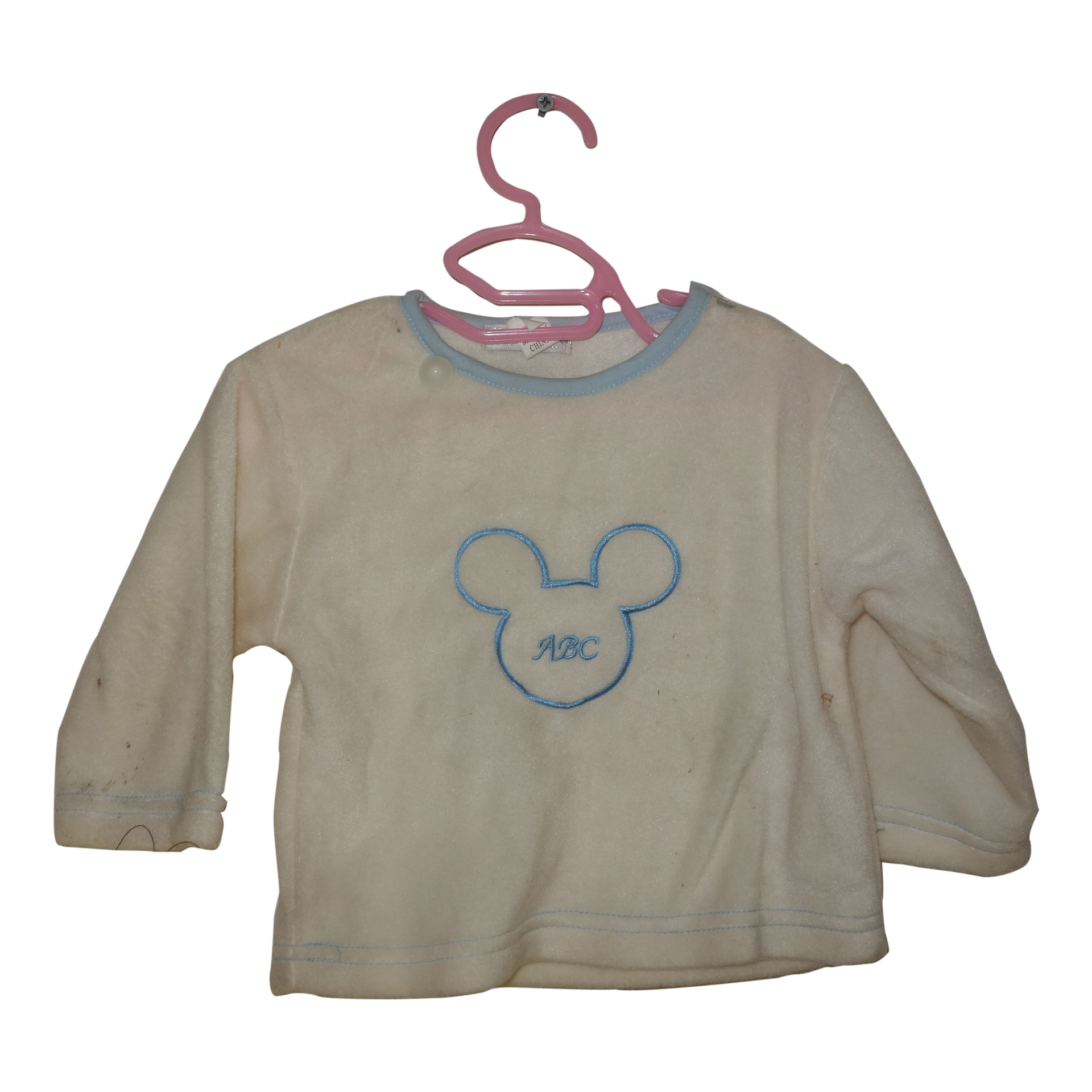 LONG SLEEVE TOP , ABC MOTIF,Infant Wear 0-2