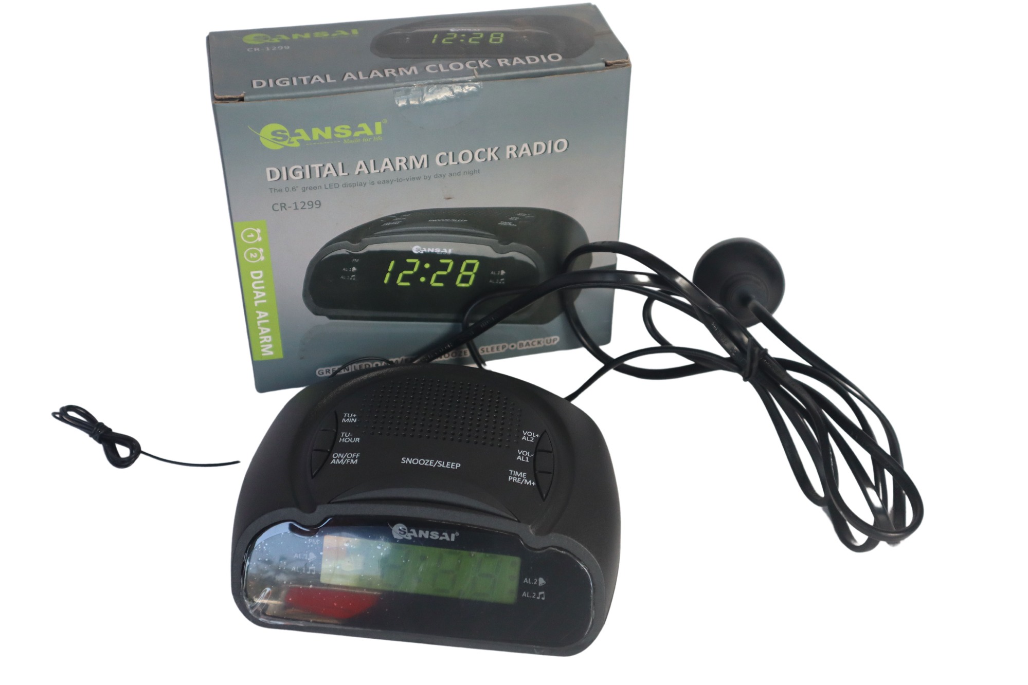 SANSAI DIGITAL ALARM CLOCK RADIO,housholds electrical